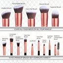 14PCS Makeup Brushes Set Professional Foundation Eye Shadow 2