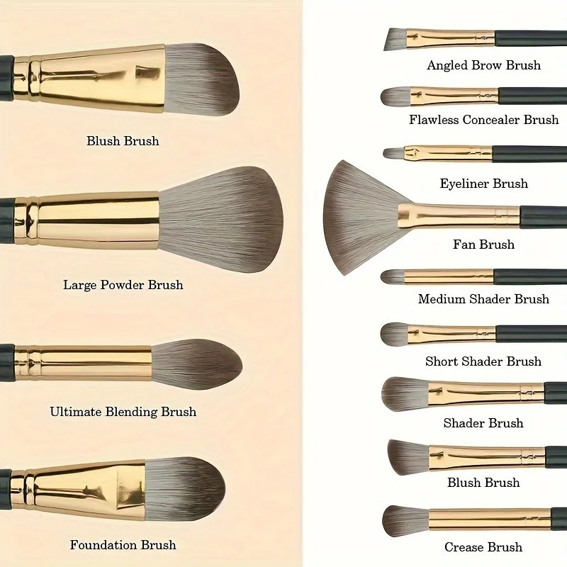 14 Piece Makeup Brush Set Soft Fluffy Eyeshadow Brush Concea 2