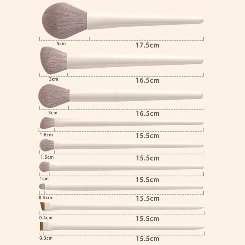 12PCS Makeup Brush Set Foundation Concealer Powder Eyeshadow 6