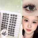 Natural False Eyelashes Black Natural Manga Lashes Anime Eye 5