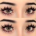 5 Pairs of Dramatic Manga Style False Eyelashes - Thick Doll 2