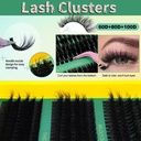 60D80D100D Thick False Eyelashes with Mixed Length 5