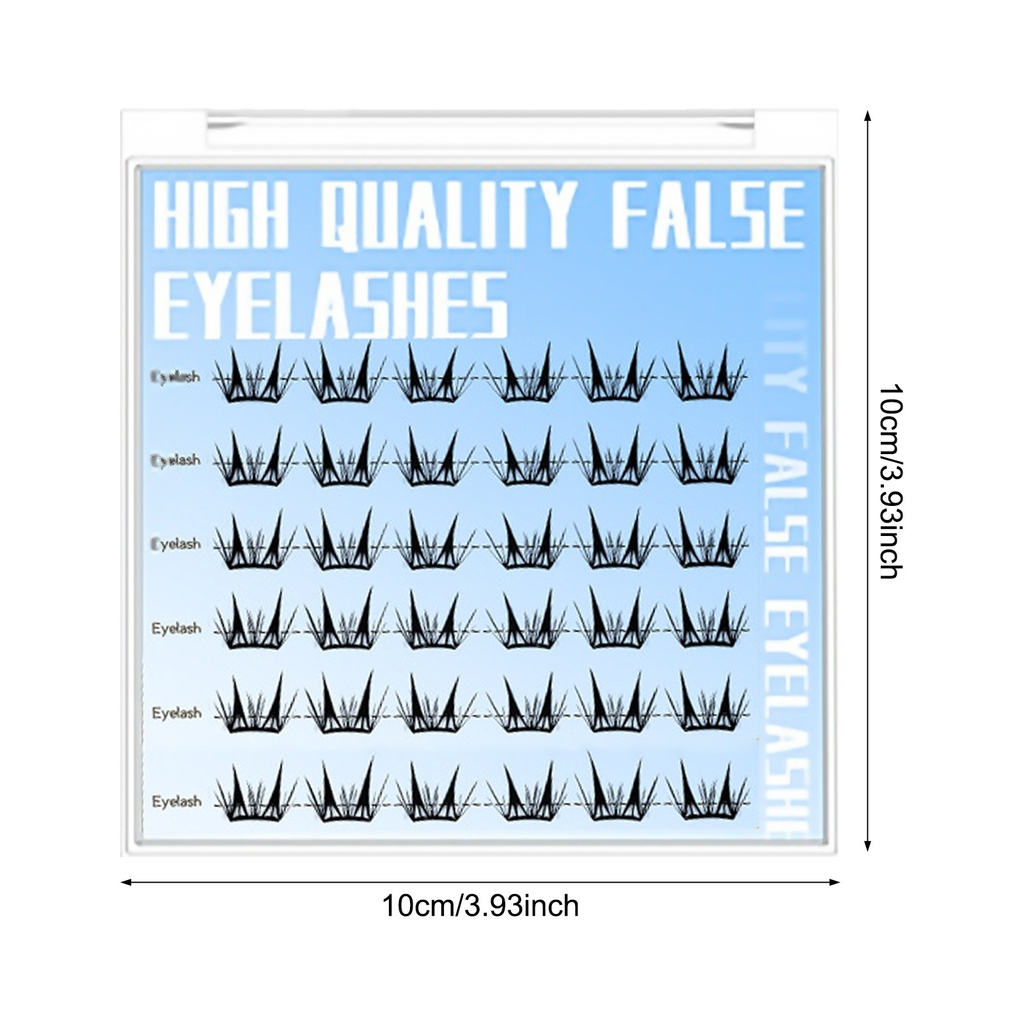 Natural Cosplay False Eyelashes No Glue Need Eyelash Cluster 4