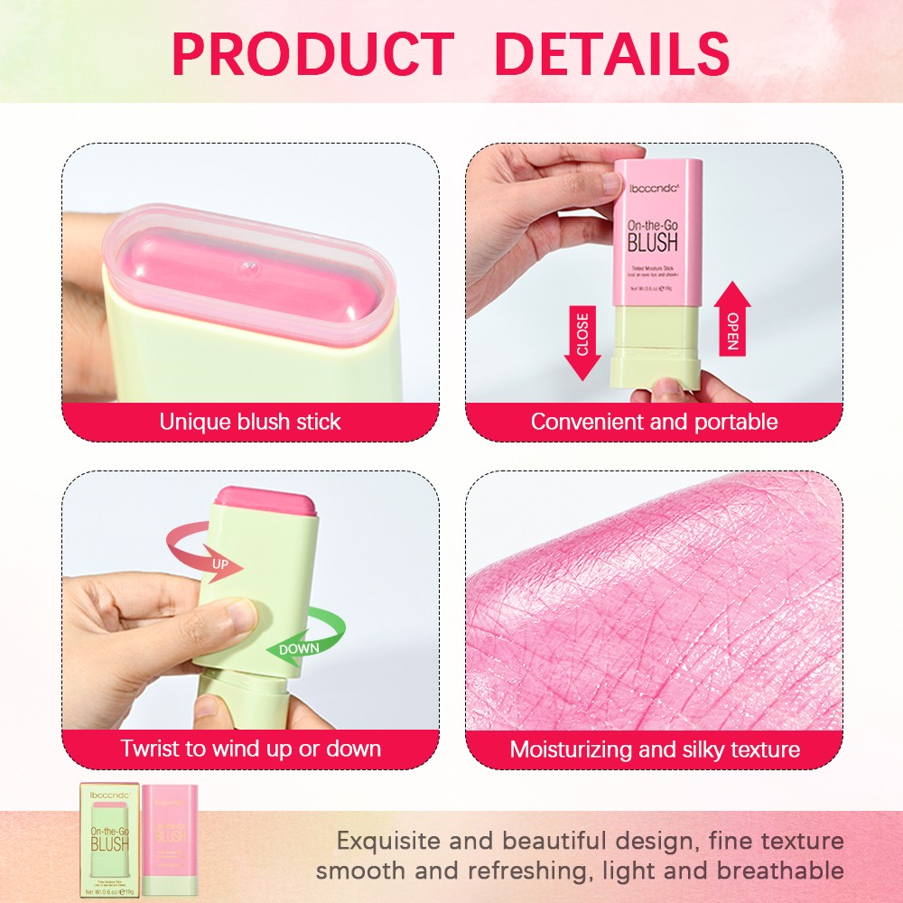 Make Up Functional Blush Stick Easy Color Rouge Blusher Crea 6