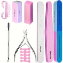 10/15pcs Professional Nail Art Kit with 100/180 Grit Files,B 2