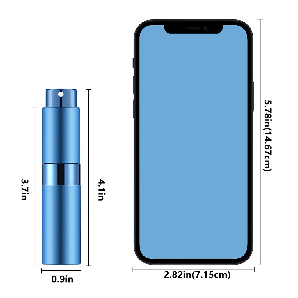 4PCS+6 Accessories Perfume Atomizer Refillable with 5 Spray  4