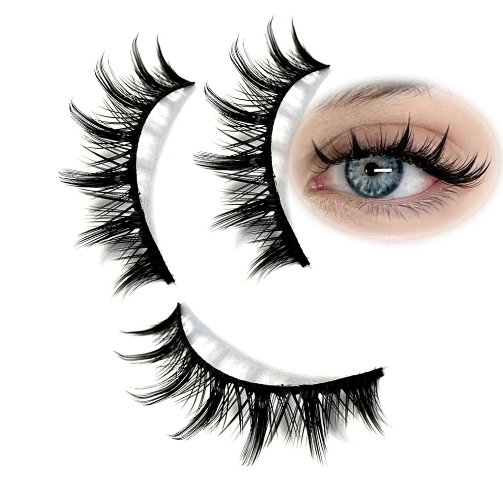 Eyelashes 10 Pairs Mange Lashes 3D Cat Eye Lashes Faux Mink  2