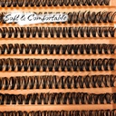 200 Clusters of 40D Single False Eyelashes Set - Includes Gl 5