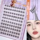 10 Rows of Large Capacity Glue-free False Eyelashes Single C 2