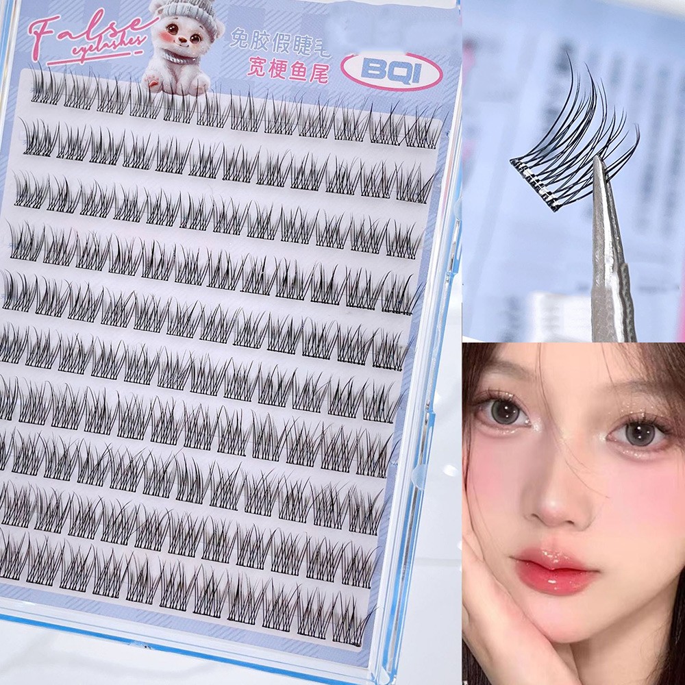 10 Rows of Large Capacity Glue-free False Eyelashes Single C 3
