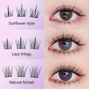 10 Rows of Large Capacity Glue-free False Eyelashes Single C 4