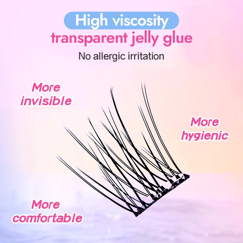 10 Rows of Large Capacity Glue-free False Eyelashes Single C 5