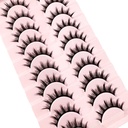 Natural Look False Eyelashes Anime Wispy Fluffy Spiky 3D Vol 4