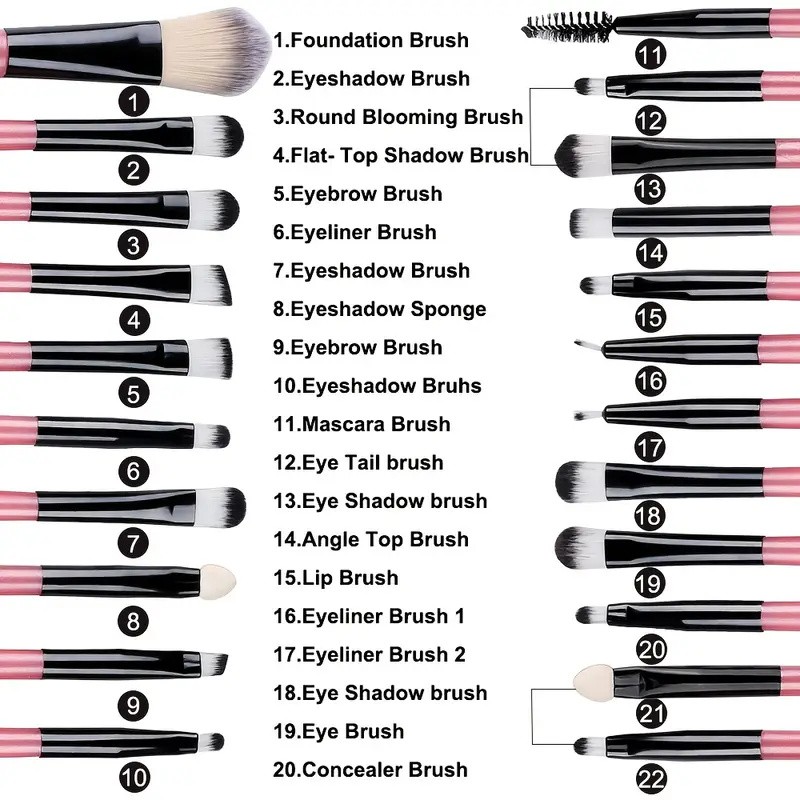 Makeup Brushes Set Premium Synthetic Kabuki Foundation Conce 2