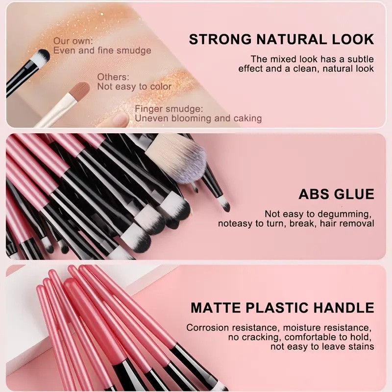 Makeup Brushes Set Premium Synthetic Kabuki Foundation Conce 4
