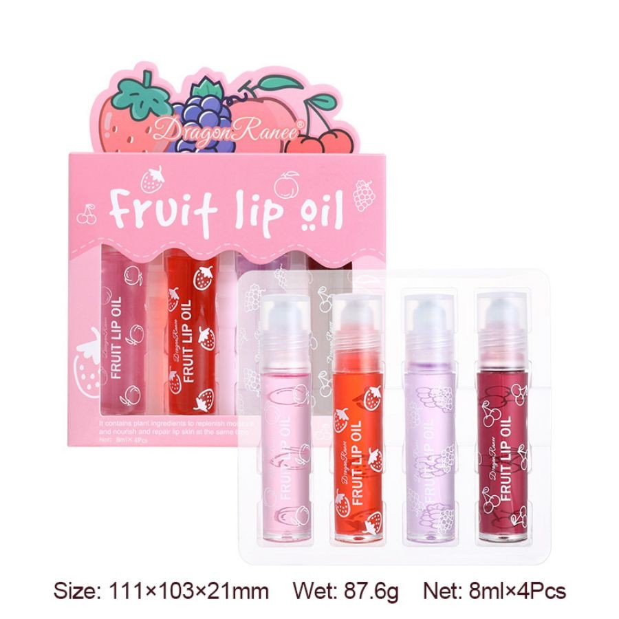 Rolling Bead Lip Oil Set of Four Moisturizing Lotion 5