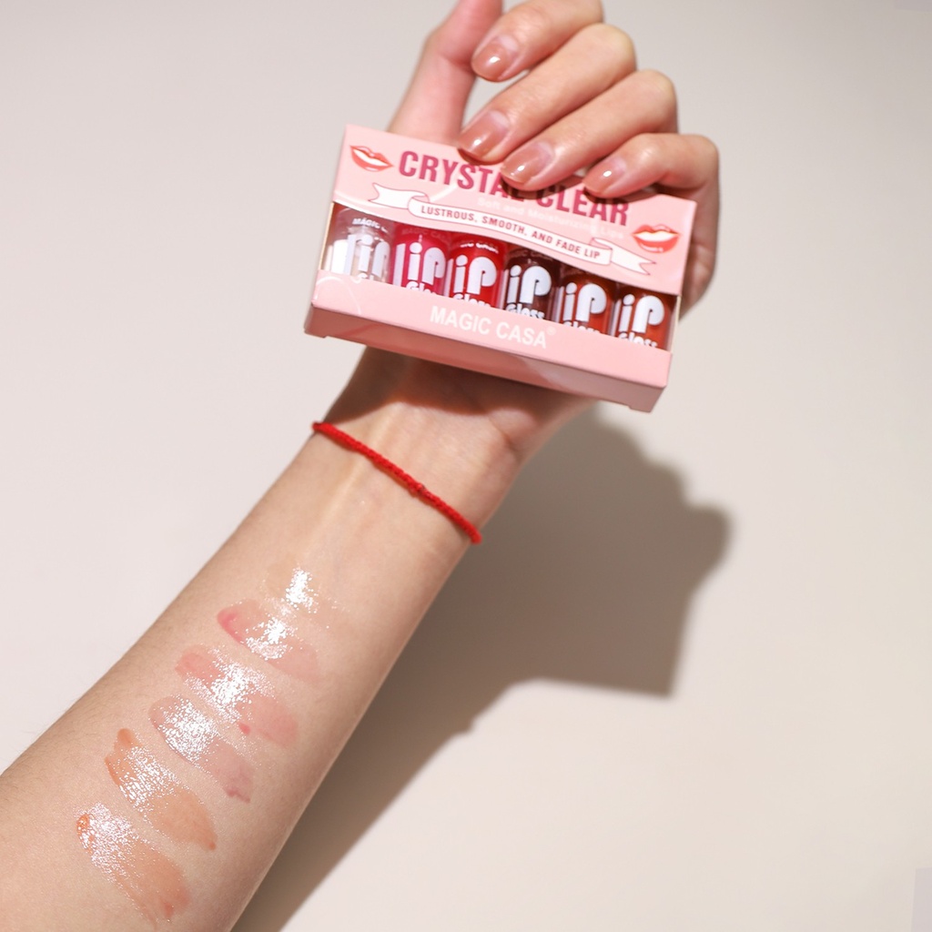 6pcs/set Small bottle Hydrating Jelly Lip Oil long-lasting 5