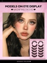 GROINNEYA False Eyelashes Cat Eye Faux Mink Lashes Wispy Las 3