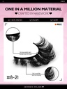 GROINNEYA False Eyelashes Cat Eye Faux Mink Lashes Wispy Las 6