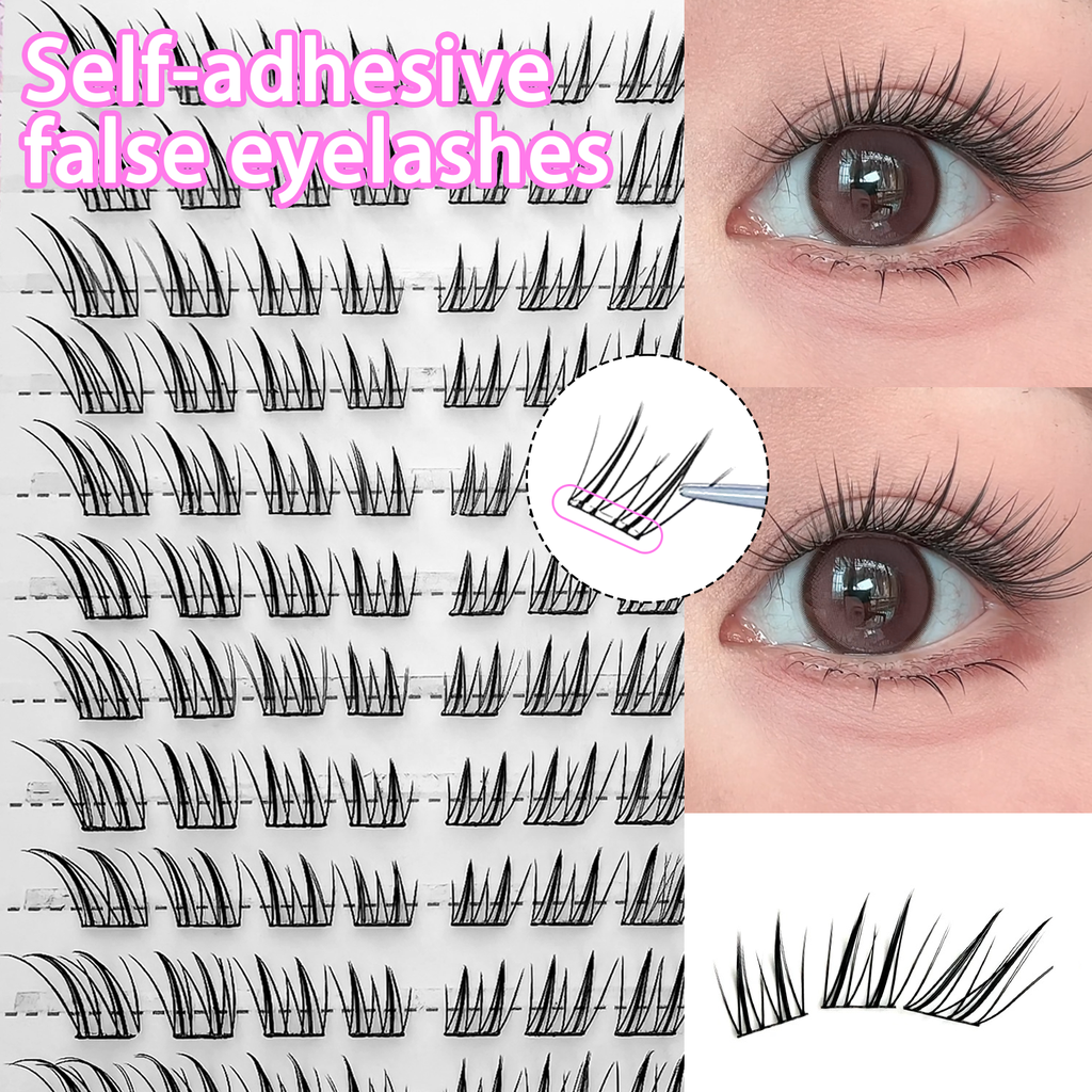 Fox Eye Glue-Free False Eyelashes Easy to Apply Beginner Fri 2
