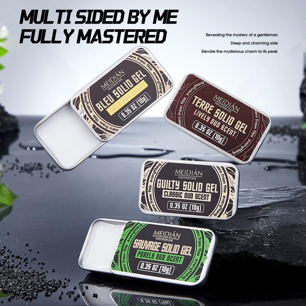 4 Pack Mens Solid Colognes Men 0.5 Oz - Men Solid Perfume wi 5