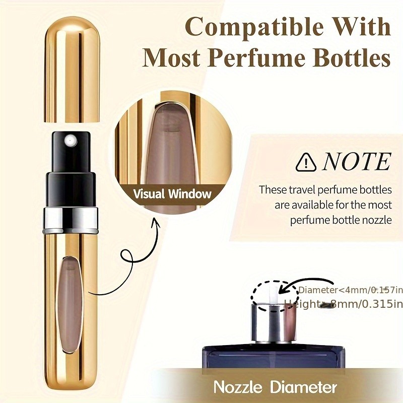 Mini Refillable Perfume Atomizer Aluminum 2