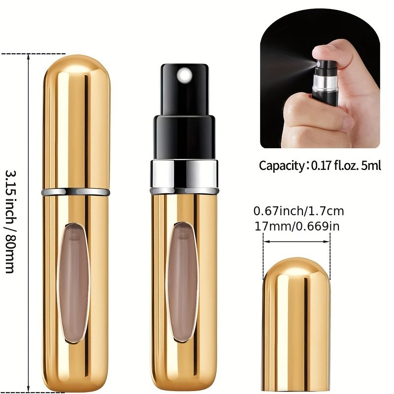 Mini Refillable Perfume Atomizer Aluminum 4