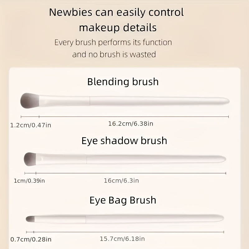 5-Piece Eye Makeup Brush Set Perfect Travel Companion and Gi 5