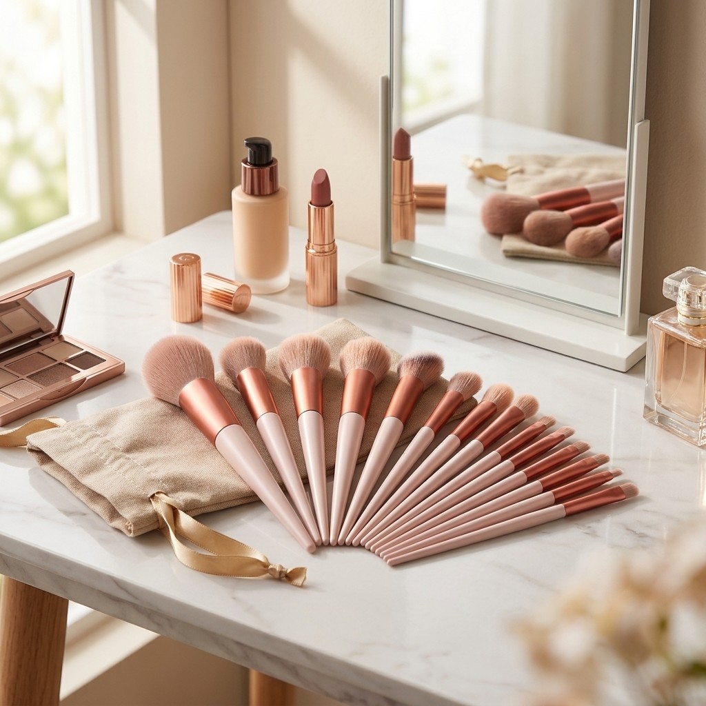 13 PCS Makeup Brushes Set Eye Shadow Foundation Women Cosmet 4