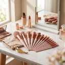 13 PCS Makeup Brushes Set Eye Shadow Foundation Women Cosmet 4
