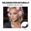 GROINNEYA False Eyelashes 3D Mink Lashes Cat Eyelashes Fluff 3