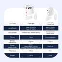 Silicone LED Mask Face With Neck 7 Colors LED Photon Red Lig 3