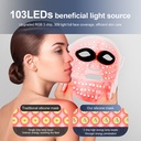Silicone LED Mask Face With Neck 7 Colors LED Photon Red Lig 5