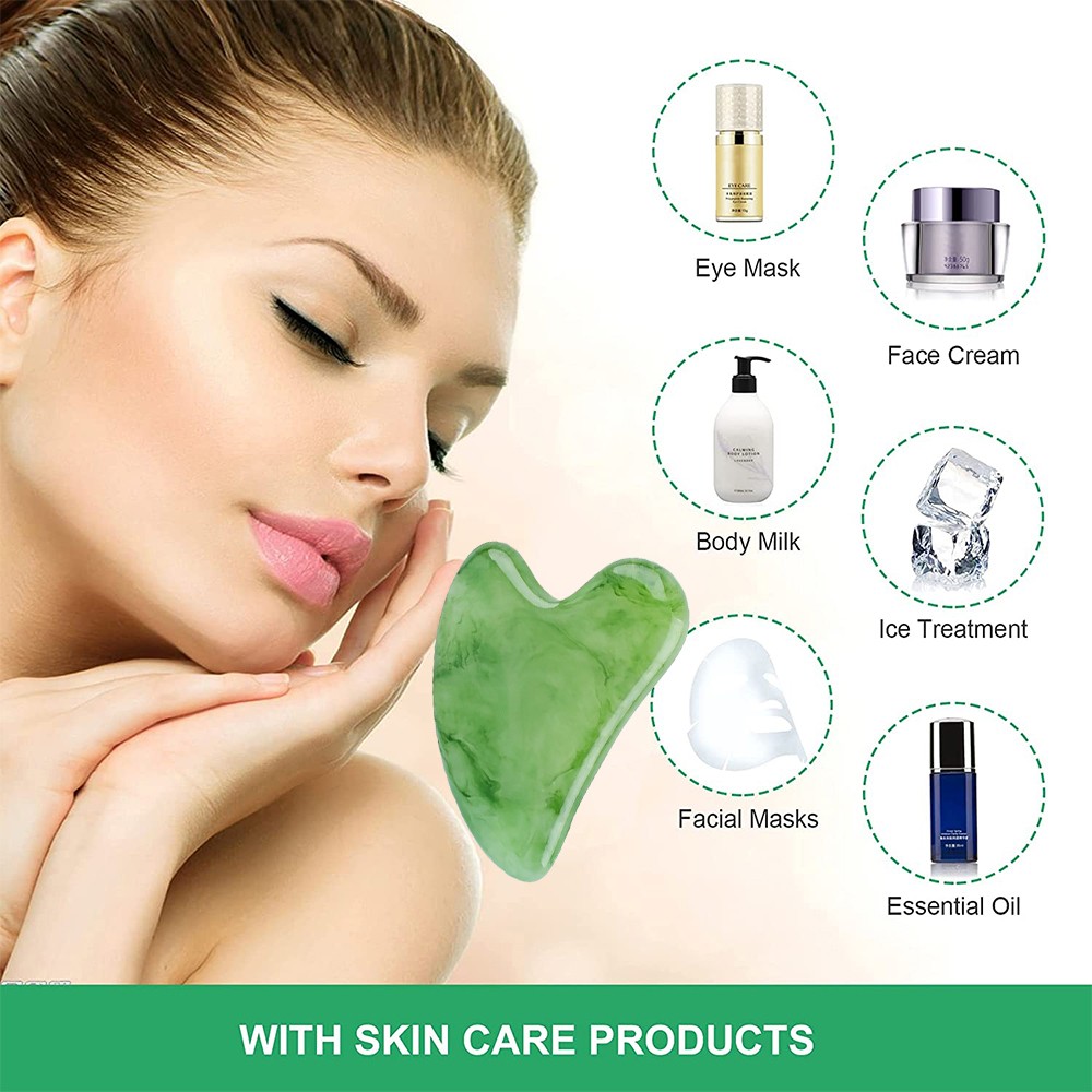 1PC Gua Sha Massage Board Facial Skincare Guasha Tools Face  3
