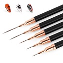 5pcs Nail Art Liner Brush Set UV Gel Nail Brushes Kits Frenc 2