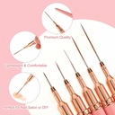 5pcs Nail Art Liner Brush Set UV Gel Nail Brushes Kits Frenc 5