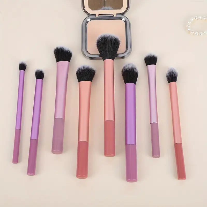 8pcs Makeup Brush Kit Soft Synthetic Hair Make Up Brushes Fo 3