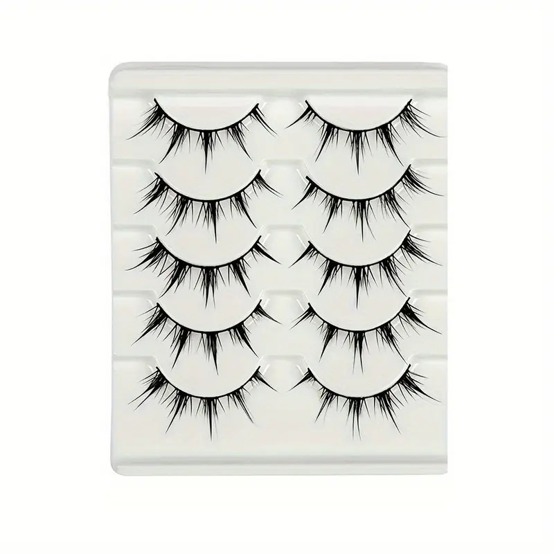 5 Pairs of Anime-Style False Eyelashes 3