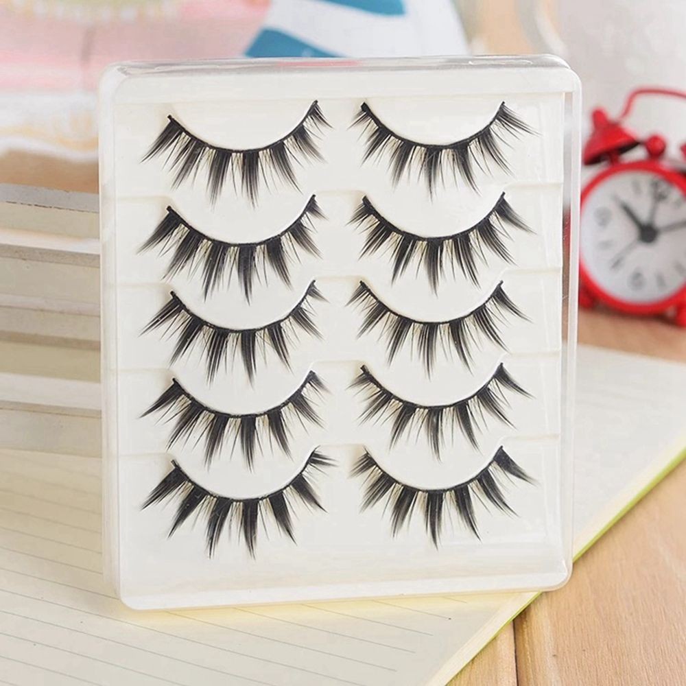 5 Pairs Little Devil Cosplay False Lashes Makeup Extension F 4