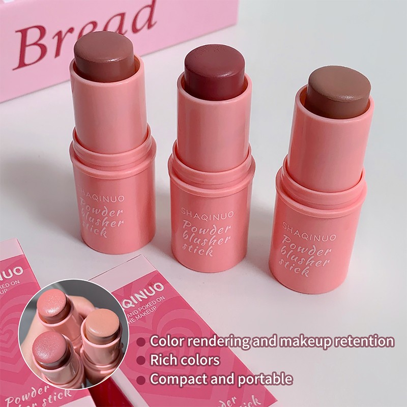 SHAQINUO Energizing Blush Stick - Natural Matte Finish 3