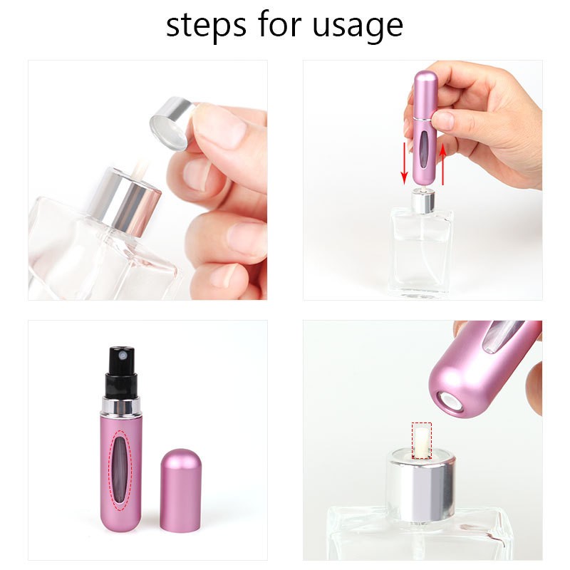 5ml Perfume Refill Bottle Portable Mini Refillable Spray Jar 5