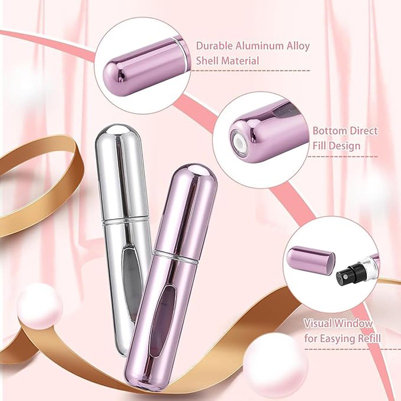 5Pcs 5ML Portable Mini Refillable Perfume Atomizer Bottle Re 5