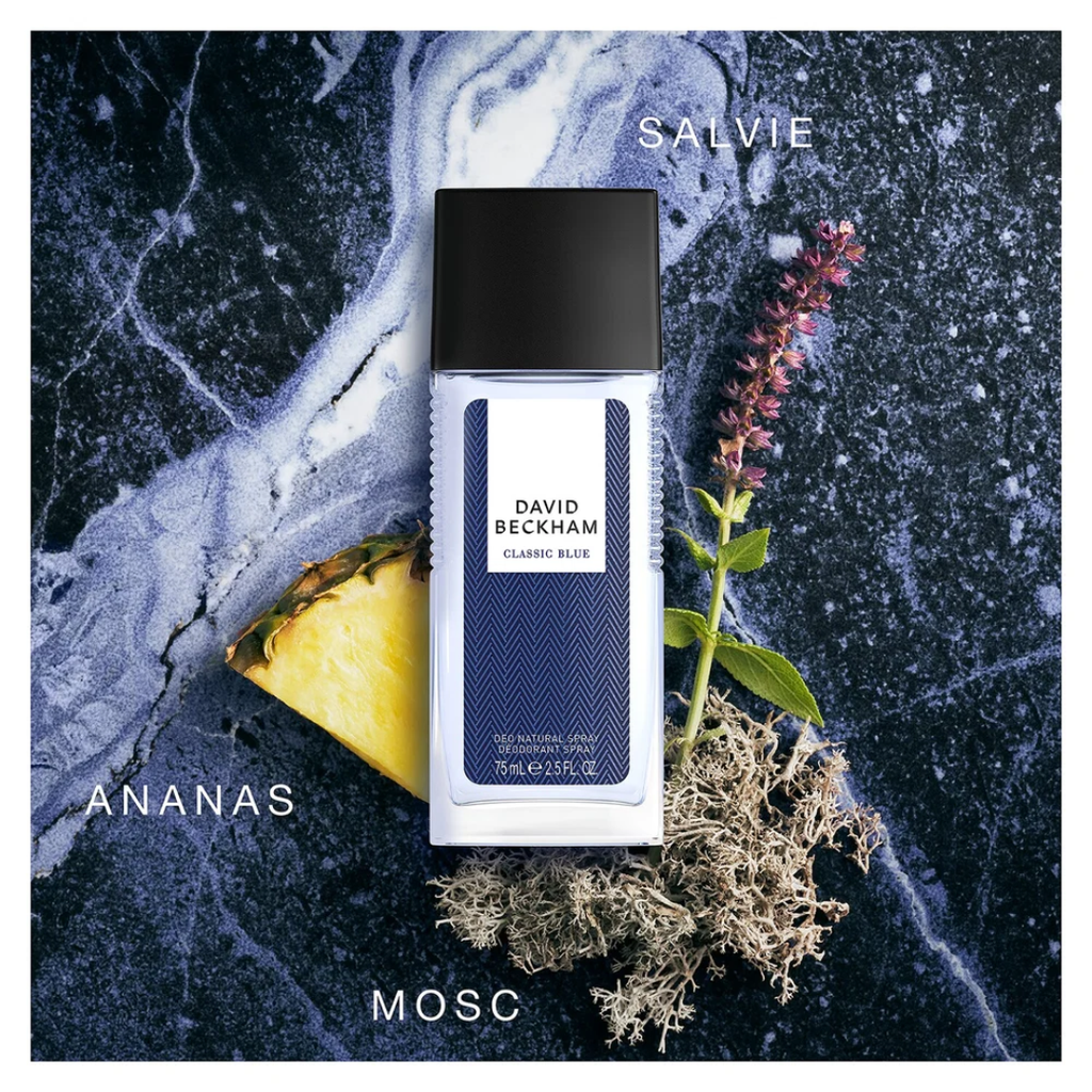 DAVID BECKHAM CLASSIC BLUE (M) 75ML DEODORANT SPRAY