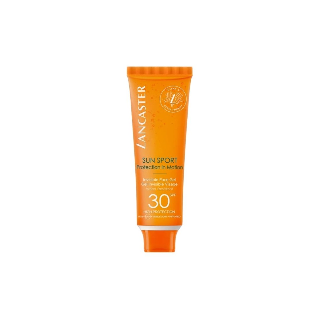 LANCASTER SUN SPORT PROTECTION IN MOTION SPF 30 50ML INVISIBLE FACE GEL	LANCASTER SUN SPORT PROTECTION IN MOTION SPF 30 50ML INVISIBLE FACE GEL