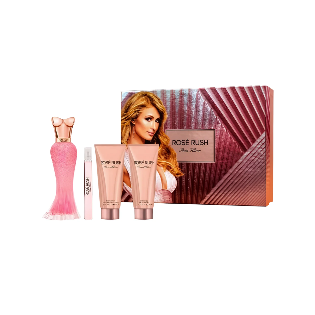 PARIS HILTON ROSE RUSH (W) SET EDP 100ML + EDP 10ML + BL 90ML + SG 90ML