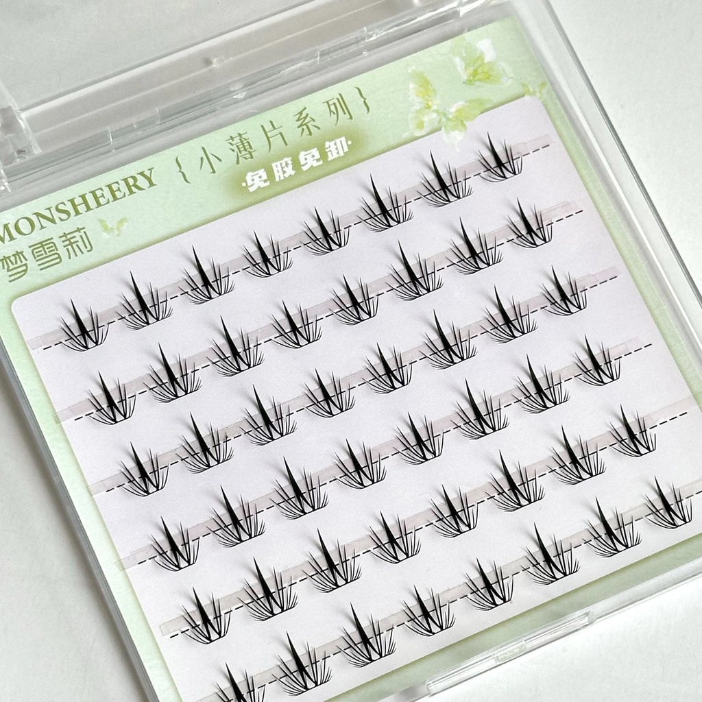 Natural Cosplay False Eyelashes No Glue Need Eyelash Clusters False