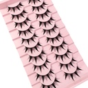 Eyelashes 10 Pairs Mange Lashes 3D Cat Eye Lashes Faux Mink Lashes