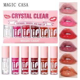 6pcs/set Small bottle Hydrating Jelly Lip Oil long-lasting